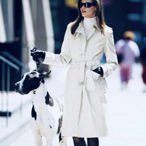 Kenneth Cole Leather Trench Size Small